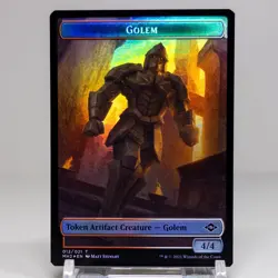 Golem Token / Food Double Faced Card - Modern Horizons 2 - Near Mint FOIL - Image 1