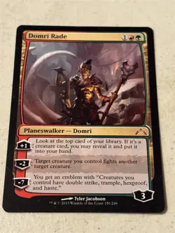 mtg Domri Rade planeswalker, Ravnica, light play - Image 1