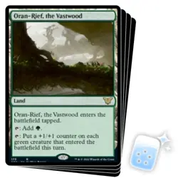 ORAN-RIEF, THE VASTWOOD X4 Kamigawa: Neon Dynasty: Commander Magic MTG MINT CARD - Image 1