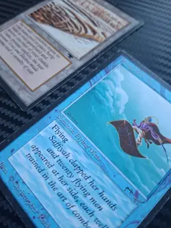 MTG Strip Mine & Flying Men MP. Antiquities 🌙 Arabian Nights - Image 1