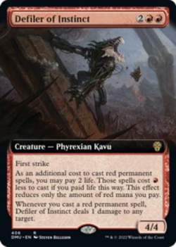 Defiler of Instinct Extended Art Dominaria United MTG Rare - Image 1