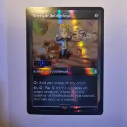 Fallout Magic The Gathering Strength Bobblehead SERIALISED 235/500 - Image 1