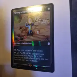 Fallout Magic The Gathering Strength Bobblehead SERIALISED 235/500 - Image 2