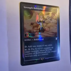 Fallout Magic The Gathering Strength Bobblehead SERIALISED 235/500 - Image 3