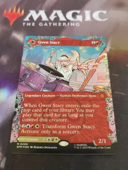 Mtg. Gwen Stacy. #209. Foil Borderless. Marvel's Spider-Man. Pack Fresh - Image 1
