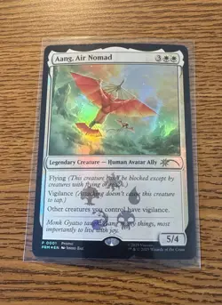 Aang, Air Nomad Promo Avatar: The Last Air Bender Foil MTG P FRESH NM - Image 1