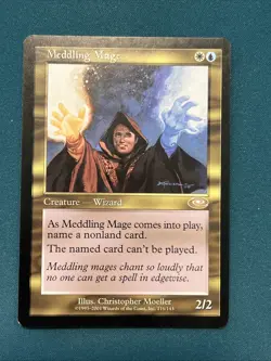 MTG Meddling Mage Planeshift Regular LP - Image 1