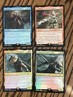 MTG Cloud Sephiroth Ultimecia Lighting Promos, Final Fantasy Costco Bundle Cards - Image 1