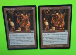 Magic the Gathering MTG Urza's Saga CLAWS OF GIX X 2 LP/EX & MP U 1998! - Image 2