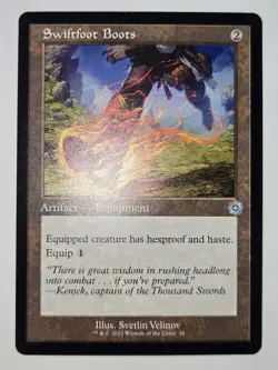 MTG Swiftfoot Boots The Brothers' War 58 Regular Uncommon - Image 2