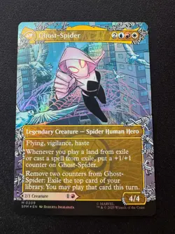 🌈 MTG English Gwen Stacy (0209) (Borderless) NM Foil Marvel's Spider-Man - NM - Image 2