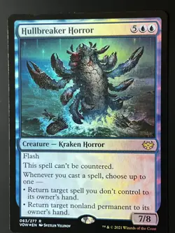 Hullbreaker Horror FOIL 63 MTG Innistrad: Crimson Vow (VOW) Rare NM - Image 1