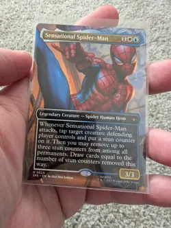 Sensational Spiderman SPE EN 0023 Magic The Gathering Mythic Rare - Image 1