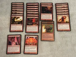 MTG Red Enhancement Set x26 Magic the Gathering set/lot - Image 1