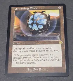 MTG - Unwinding Clock - The Brothers’ War Retro Artifacts - NM Rare #61 Non Foil - Image 2