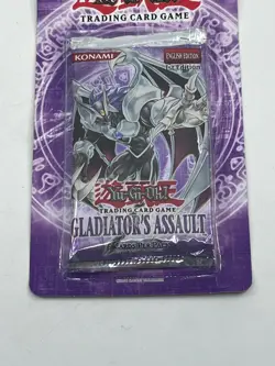 YuGiOh TCG Gladiator's Assault Blister Booster Pack - 1st Edition Factory Sealed - Image 3