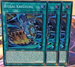 3x Ryzeal-Kreuzung CRBR-DE009 Super Rare Deutsch NM YUGIOH - Image 1