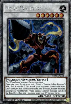 Drill Warrior - Platinum Secret Rare 1st Edition RA03-EN232 - NM - YuGiOh - Image 1