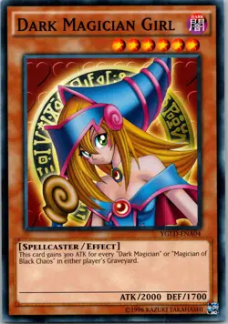 Yugioh Dark Magician Girl (A) YGLD-ENA04 Common NM - Image 1