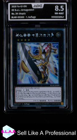 NO. 39: UTOPIA YU-GI-OH! 2020 BLAR-DE000 B.O.L.: ARMAGEDDON AOG 8.5 - Image 1