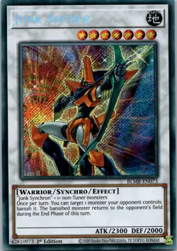 Yugioh Junk Archer BLMR-EN073 1st Edition Secret Rare NM - Image 1