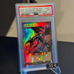 PSA 9 2020 YU GI OH RED EYES BLACK DRAGON JP001 LEGENDARY CARD GRADED MINT - Image 1