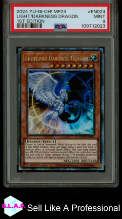 LIGHT/DARKNESS DRAGON 1ST ED YU-GI-OH MP24-25TH DUELING MIRRORS 2024 EN024 PSA 9 - Image 1