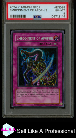 EMBODIMENT OF APOPHIS YU-GI-OH! RP01-RETRO PACK 2024 EN098 PSA 8 - Image 1