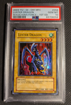 Yugioh Luster Dragon MFC-058 1st Edition Ultra Rare PSA 10 Gem Mint! - Image 1