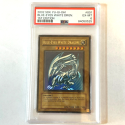 2002 SDK 001 Blue-Eyes White Dragon 1st Edition Ultra Rare Yu-Gi-Oh! Card PSA 6 - Image 1