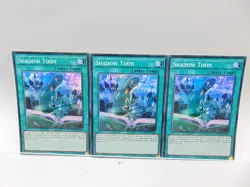 Yugioh TCG - 3x Shadow Toon - DRL2-EN025 - Super Rare - 1st Edition Playset - Image 1