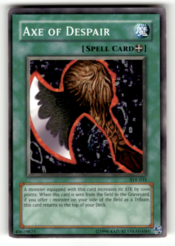 Axe of Despair SYE-035 Common Starter Deck: Yugi Evolution LP - Image 1