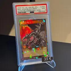 PSA 9 2020 YU GI OH JP RED EYES BLACK DRAGON JP001 LEGENDARY GRADED CARD KARTE - Image 1