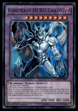 CONTRAST HERO CHAOS SDHS-EN041 ULTRA RARE HERO STRIKE STRUCTURE DECK YU-GI-OH - Image 1