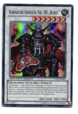 Yu-Gi-Oh! PLAYED/POOR Karakuri Shogun Nr 00 Burei Super Rare - Image 1