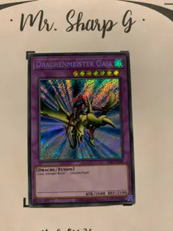 DRACHENMEISTER GAIA - LOB-DE125 DEUTSCH Yu-Gi-Oh! CARD SECRET RARE HOLO KONAMI - Image 3