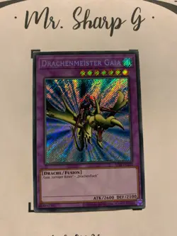DRACHENMEISTER GAIA - LOB-DE125 DEUTSCH Yu-Gi-Oh! CARD SECRET RARE HOLO KONAMI - Image 4