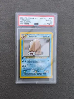 Piloswine 44 PSA 10 1st Edition Neo Genesis Graded Pokemon Card Vintage - Image 1