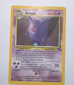 Full Set of Gastly Huanter and Gengar. Holo Gengar. Rare Base Set Pokemon Cards - Image 5