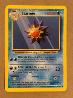 Starmie 64/102 Base Set Unlimited Original Vintage Pokemon Card Pokemon TCG - Image 1