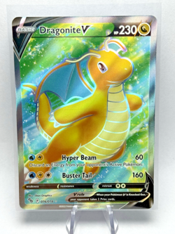 Pokemon Card TCG - Dragonite V 076/078 Full Art Ultra Rare Pokemon GO Near Mint - Image 1
