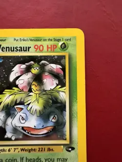 Erika’s Venusaur 4/132 Holo Rare Gym Challenge Pokemon Card MP No Creases - Image 4