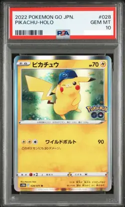 PSA 10 Pikachu 028/071 R Pokemon GO s10b Pokemon Card Japan 2022 GEM MT - Image 1