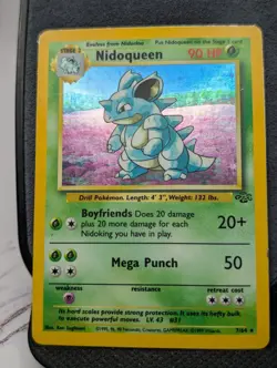 PoKeMoN POKEMON CARD Nidoqueen Jungle Set RARE HOLO 7/64 - Image 2