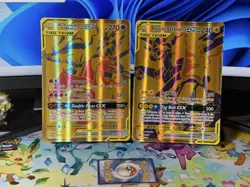 Reshiram & Charizard GX SM247 + Pikachu&Zekrom GX SM248 Lot Jumbo Cards - Image 1