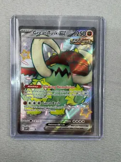 Great Tusk ex SVP 072 Black Star Promo Ancient Paldean Fates Pokemon Card Holo - Image 1