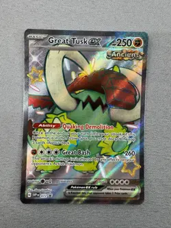 Great Tusk ex SVP 072 Black Star Promo Ancient Paldean Fates Pokemon Card Holo - Image 2