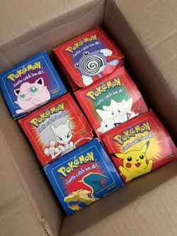VINTAGE 1999 Burger King / Nintendo Pokemon 23K Gold Plated Trading Card Set - Image 1