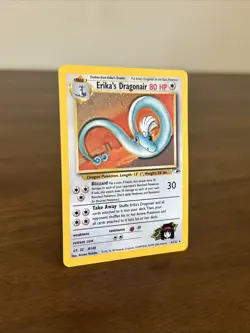 Pokemon Erika's Dragonair Gym Heroes Holo Rare Card 4/132 2000 Unlimited Edition - Image 2