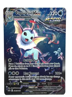Pokemon Vaporeon VMAX SWSH182 Sword & Shield Promo Card Holo - Image 1